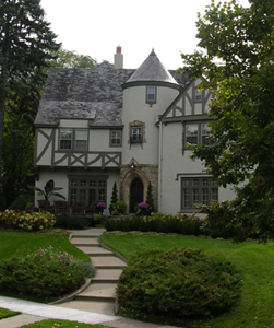 Fig.55, Tudor Revival home design